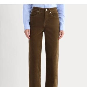 Everlane Way High Corduroy Pants in Cocoa